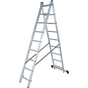 Лестница ВИХРЬ ЛА алюминиевая двухсекционная 2х9