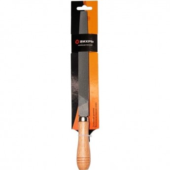 Напильник ВИХРЬ 200 мм плоский, деревянная рукоятка