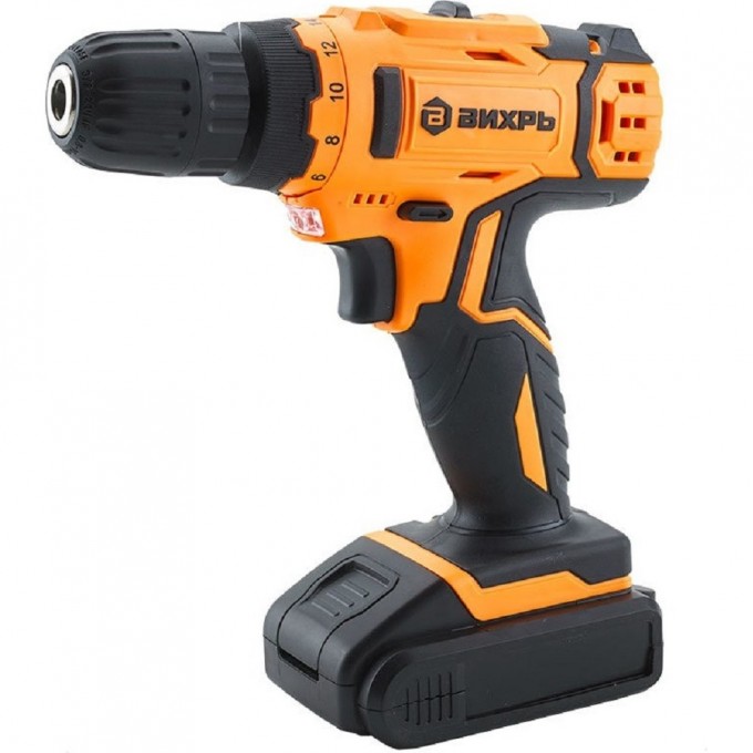 Дрель-шуруповерт ВИХРЬ ДА-18Л-2 аккумуляторная 72/14/16