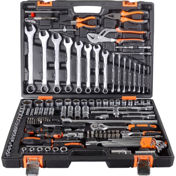 Набор инструментов ВИХРЬ 1/2", 1/4", CrV, в кейсе 151 предмет 73/6/7/9